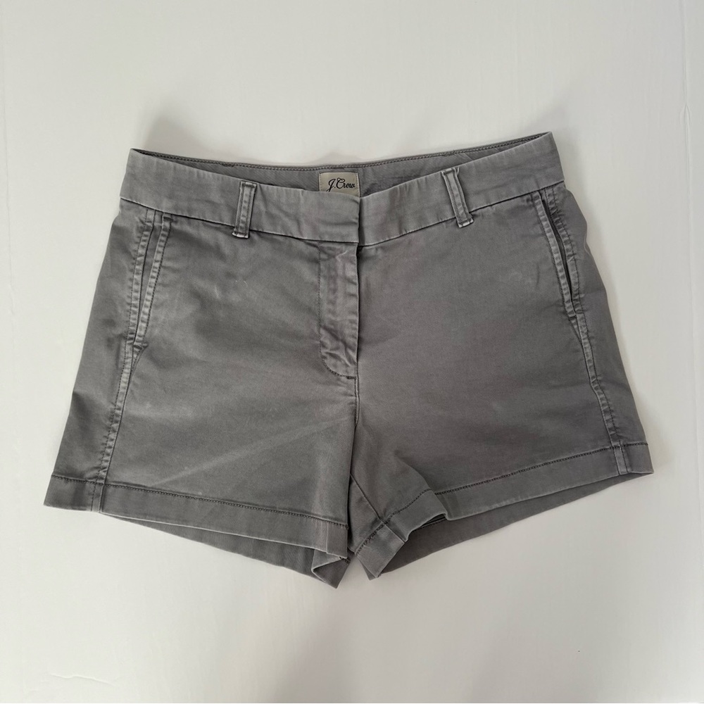 J. Crew Gray Chino 4" Shorts Size 6